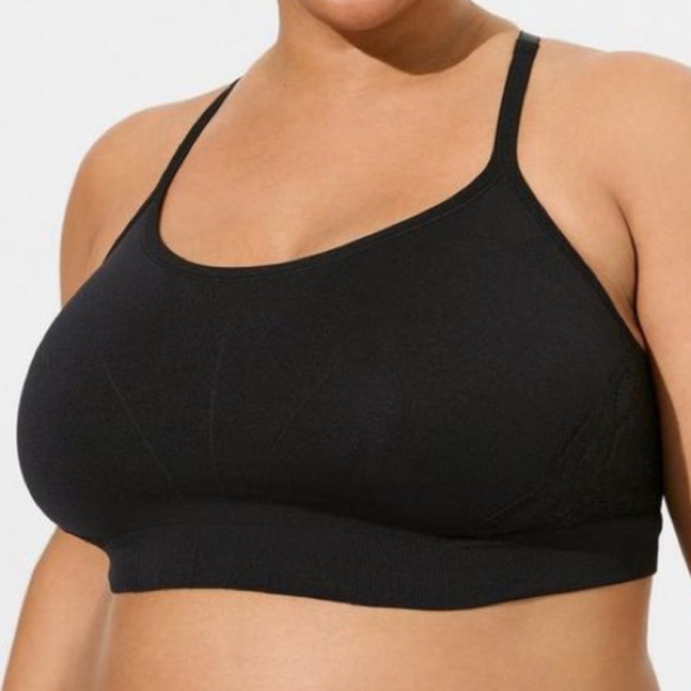 Torrid Unlined Seamless Racerback Bralette 4x
